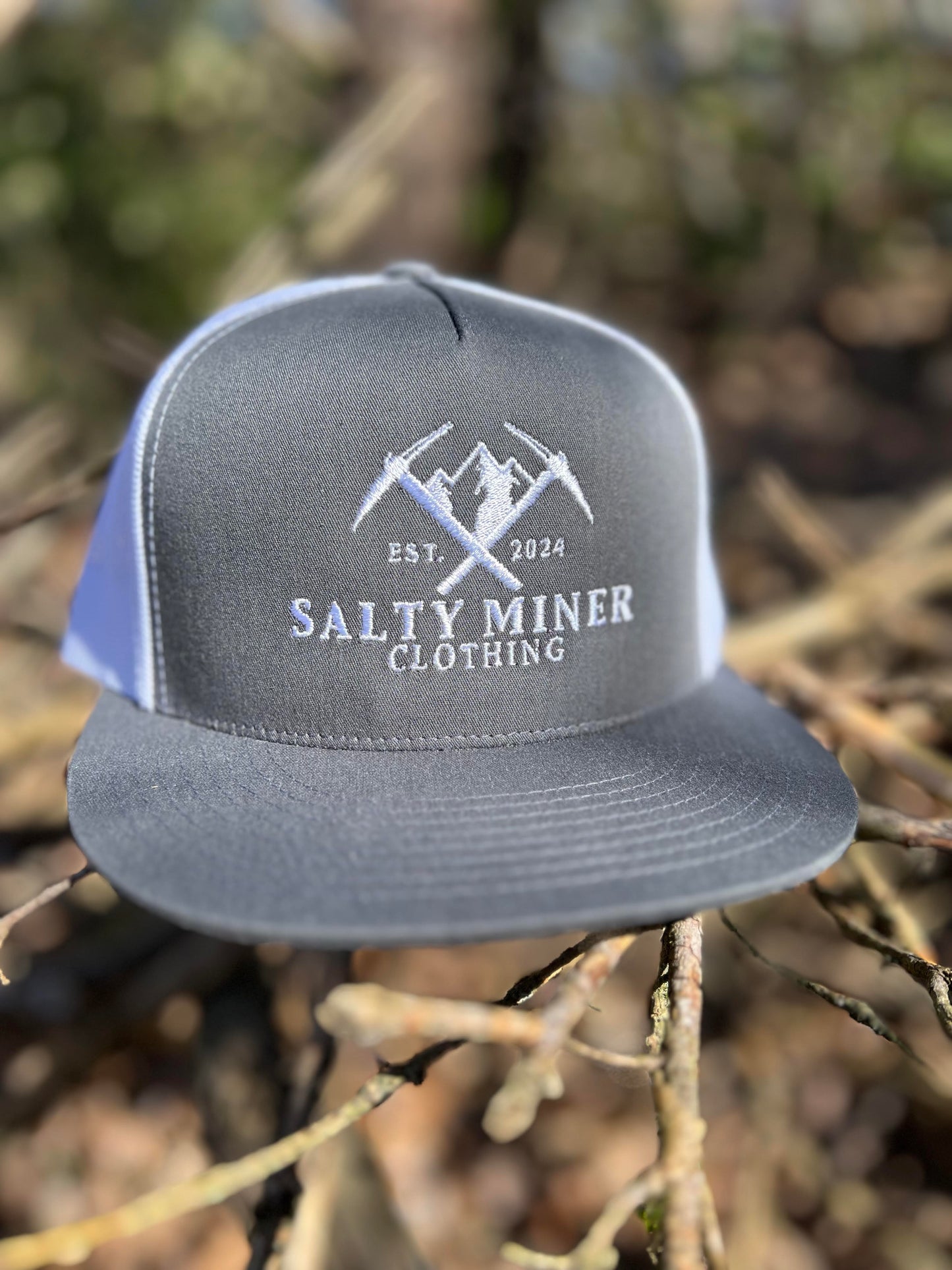 Salty Miner flat brim snap back